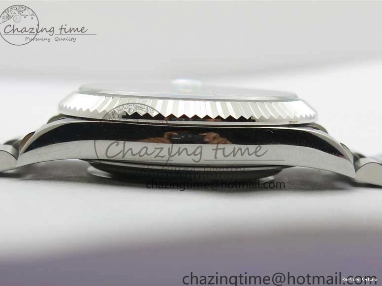 0114 Affordable Day-Date 40mm 228239 BP New Dial Version 904 SS Green Stick Markers Dial on SS President Bracelet A 2817